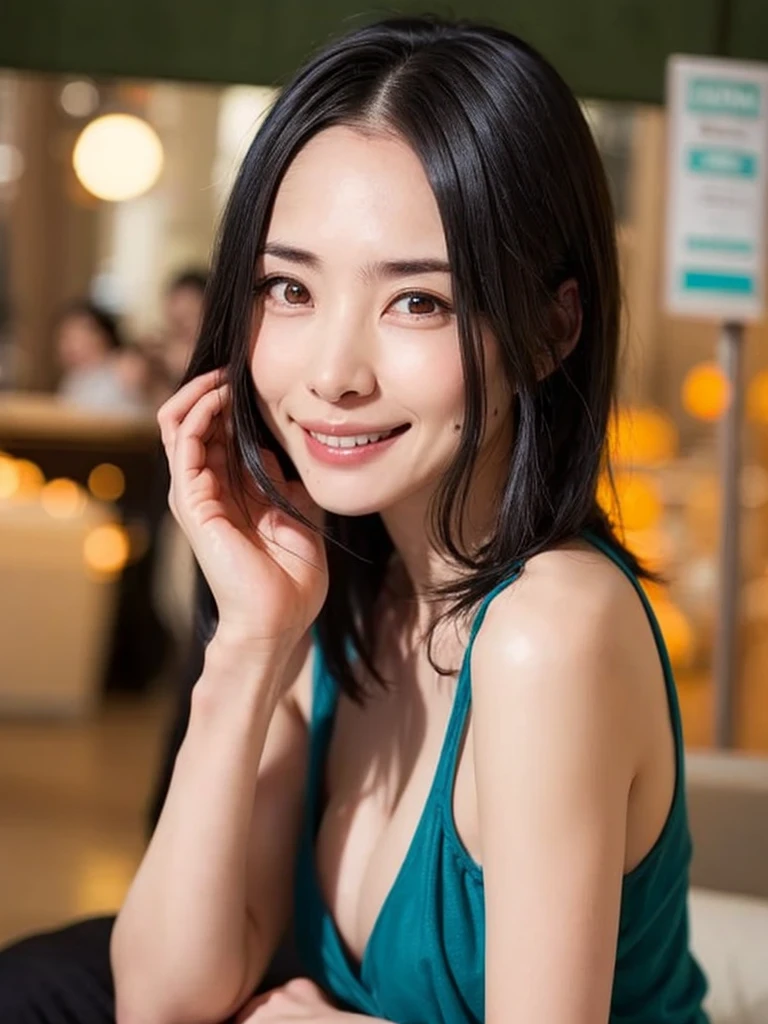 (table top, highest quality、High resolution:1.4、very attractive beauty、Adds intense highlights to the eyes、look closely at the camera:1.4、Beautiful woman full of charm、ideal body proportions、perfect anatomy、brunette short bob hair、shiny hair、bangs:1.4、光沢のあるbangs:1.4、lip gloss),1 girl, Report, light brown shiny hair, scarf,realistic, looking at the viewer、Please tilt your head slightly, bright colored crystal light blue eyes, short and shiny hair、 chest中央に穴の開いた白いタートルネックの衣装,chestの真ん中に丸い穴のあるセクシーな白いタートルネック ニット セーター、 lips, lip gloss, Upper body、Big eyes、eyelash、face is a little red、embarrassing)、((italian road in winter))、((short hair with Big eyess、Give students very powerful highlights、{Huge|big|Hugeな|mega} chest:1.6、very bigger chest、look at the audience、very beautiful beauty、show me your ears、long neck、smile、smile、Happy、beautiful teeth、口を開いてsmile、heart shaped eyes))、28 years old、very cute super model、