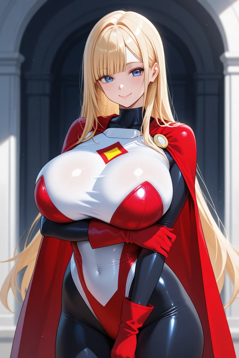 Lian, long blonde hair, long elf ears, hair stick, bangs, blue eyes, solo, smiling, standing, upper body, hips, bare shoulders,purple thighhighs,red dress, gold jewelry,armor,gloves,circlet, cleavage, red and gold royal castle, gigantic breasts, (best quality, masterpiece, beautiful and aesthetic:1.2, highest detailed face, perfect face,) eyes, perfect face,expressive eyes,
looking at viewer, in the center of the image,(Upper_body),(Focus on her face),
official art,extremely detailed CG unity 8k wallpaper, perfect lighting,Colorful, Bright_Front_face_Lighting,shiny skin,
(masterpiece:1.0),(best_quality:1.0), ultra high res,4K,ultra-detailed