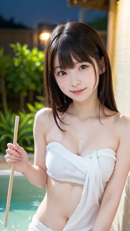 (Beautiful girl wiping her head with a towel:1.5), 17 years old, (Highest quality:1.4), (Very detailed), (Very detailed美しい顔), Sexy look, Evenly balanced eyes, (Short-sleeved sailor suit :1.3), (School uniforms:1.3), Beautiful face and eyes, iris, Medium Hair, The Beauty of Japan, (Skinny body type:1.3), (Flat Chest:1.3), (Wet Skin:1.5), Smooth, Very detailed CG synthesis 8k wallpaper, High-resolution RAW color photos, Professional photography, Light, BackLight, dream-like, impressive, Written boundary depth, My Room, (Face close-up:1.5), (Shooting from the front:1.5)