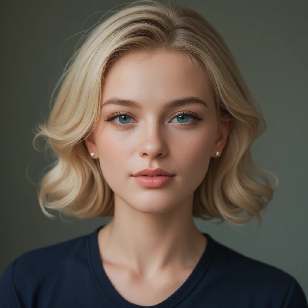 Beautiful lady, dark makeup, hyper detailed photography, soft light, full portrait, cover, big breast, breast detailed, best quality, (beautiful face detailed, detail skin texture, ultra-detailed body:1.1) brown hair , Hazel Eyes 26 Years women