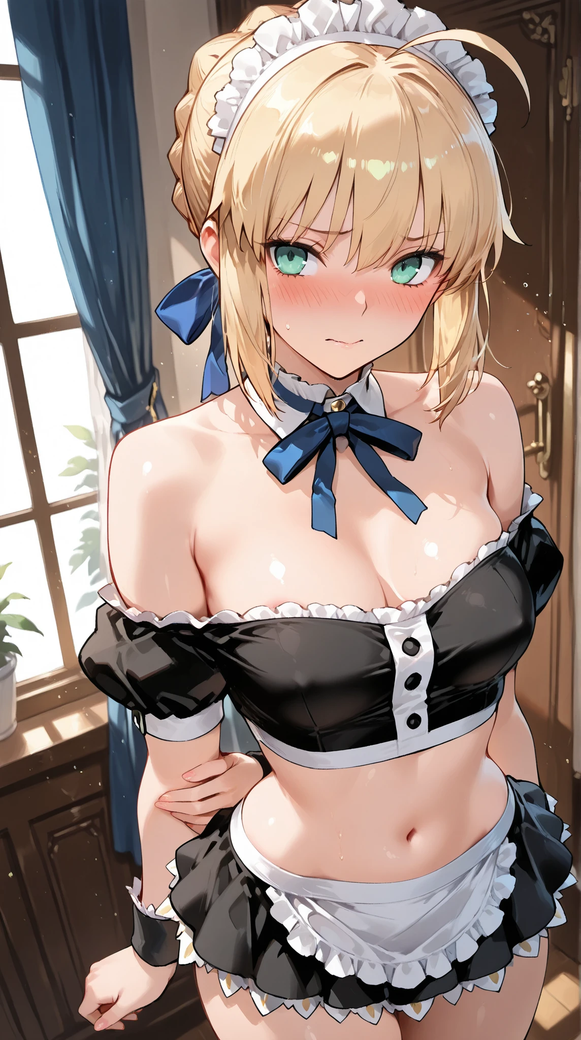 beatrixamerhauser, beatrix amerhauser, long hair, blue eyes, blonde hair,ponytail, (medium breast:1.2), bathrobe,cleavege,neckline,black choker, BREAK looking at viewer, BREAK outdoors, onsen,night,steam,wet,stars,starfall,hot water, BREAK (masterpiece:1.2), best quality, high resolution, unity 8k wallpaper, (illustration:0.8), (beautiful detailed eyes:1.6), extremely detailed face, perfect lighting, extremely detailed CG, (perfect hands, perfect anatomy),upper body shot,from above,stockings,stocking suspenders,no bra,naked shoulders,