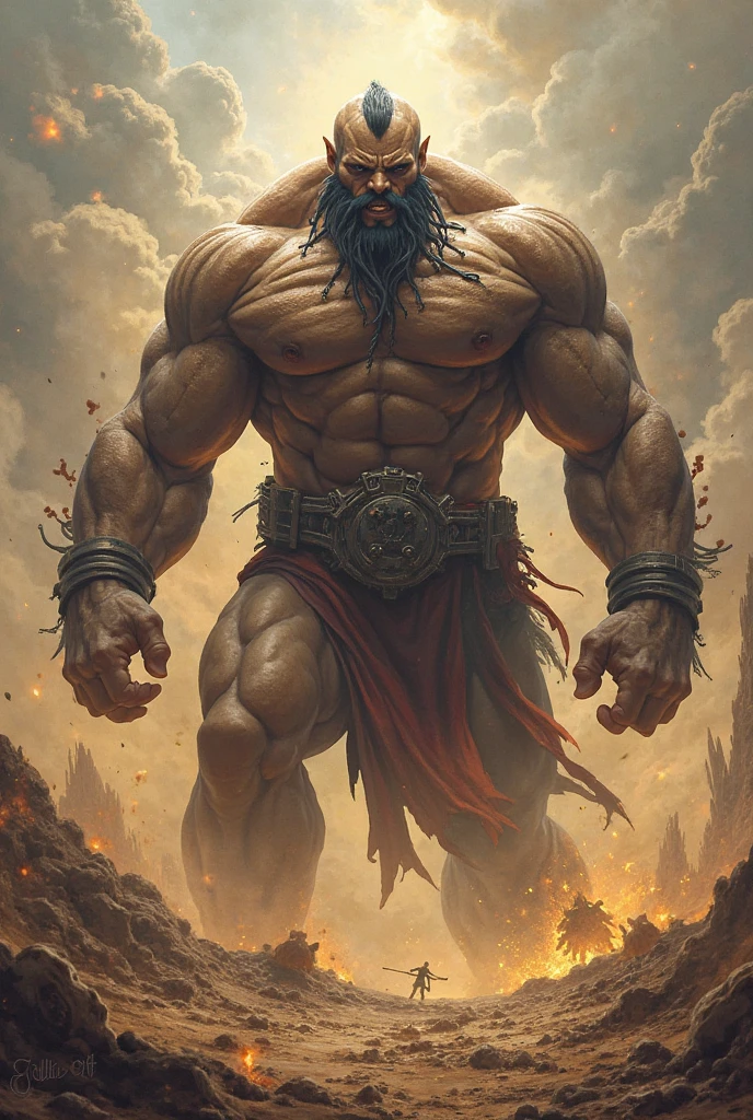 Battle of the Hundred Gods, The world was destroyed, Zeus and Hades were at war，Giant Titans