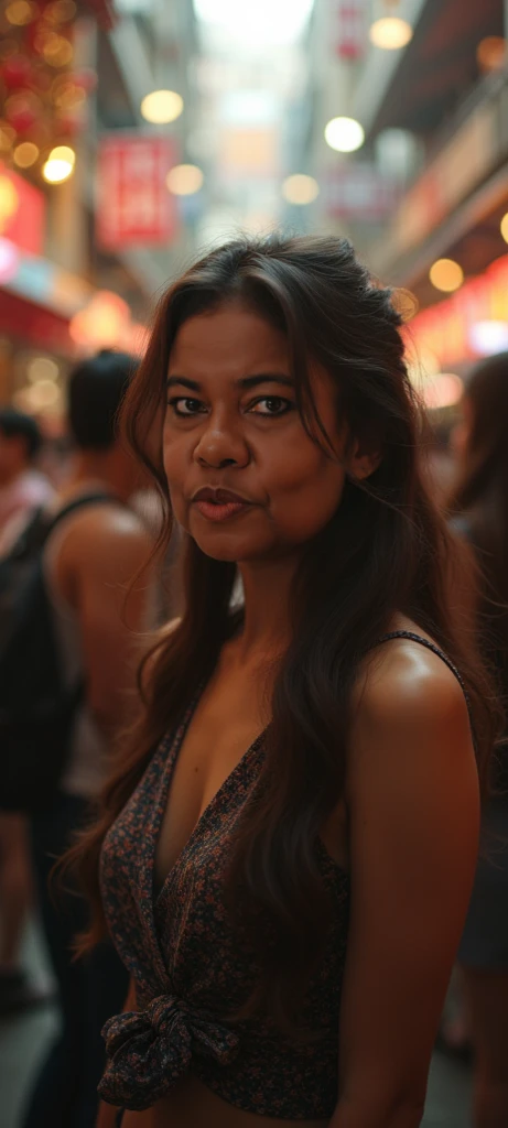 (Masterpiece: 1.2), High-resolution, Cinematic, (Best quality: 1.3), Interactive Street Vendor, (Detailed textures: 1.1), Vibrant cityscape, Busy urban environment, Lively atmosphere, Exotic street food, Colorful market stalls, Bustling crowd, Diverse, multicultural, Street performers entertaining, Crowds gathered, Active, engaging, salesperson, Dynamic body language, Expressive facial expressions, Engaging eye contact, Crisp, detailed photography, Golden hour lighting, Photorealistic, Ultra-detailed: 1.4, ISO 400, 50 mm lens