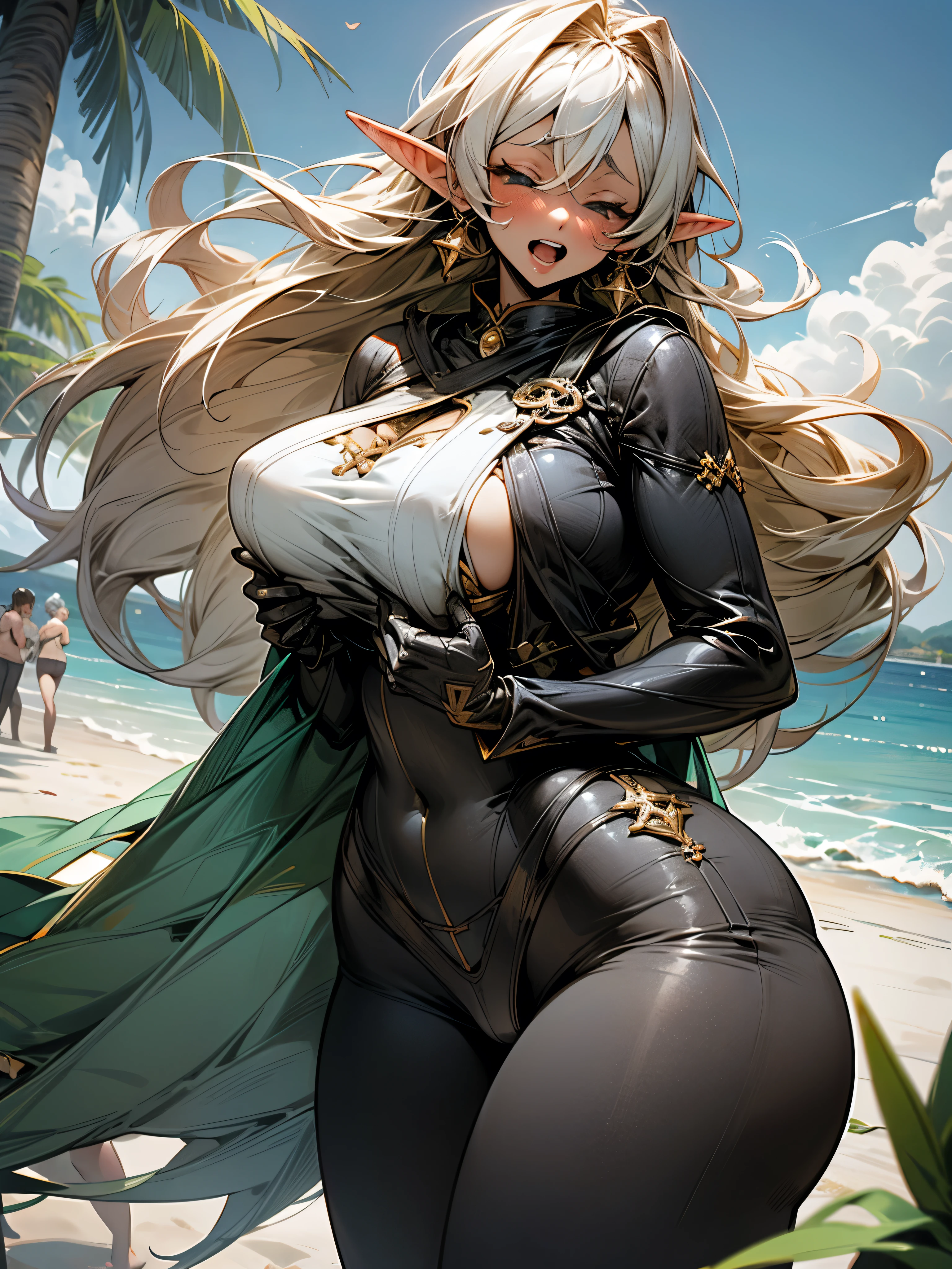 female,(aipha) , (((Bodysuits))), gigantic breasts, Erect nipples, gigantic ass, Sticking out tongue, (adult),Blonde,Ahegao
((White liquid dripping from the crotch)),At the Beach ,My crotch is wet,(( Spread your legs, White of the eyes )) (masterpiece:1.2), High resolution, Highest quality, 8k,