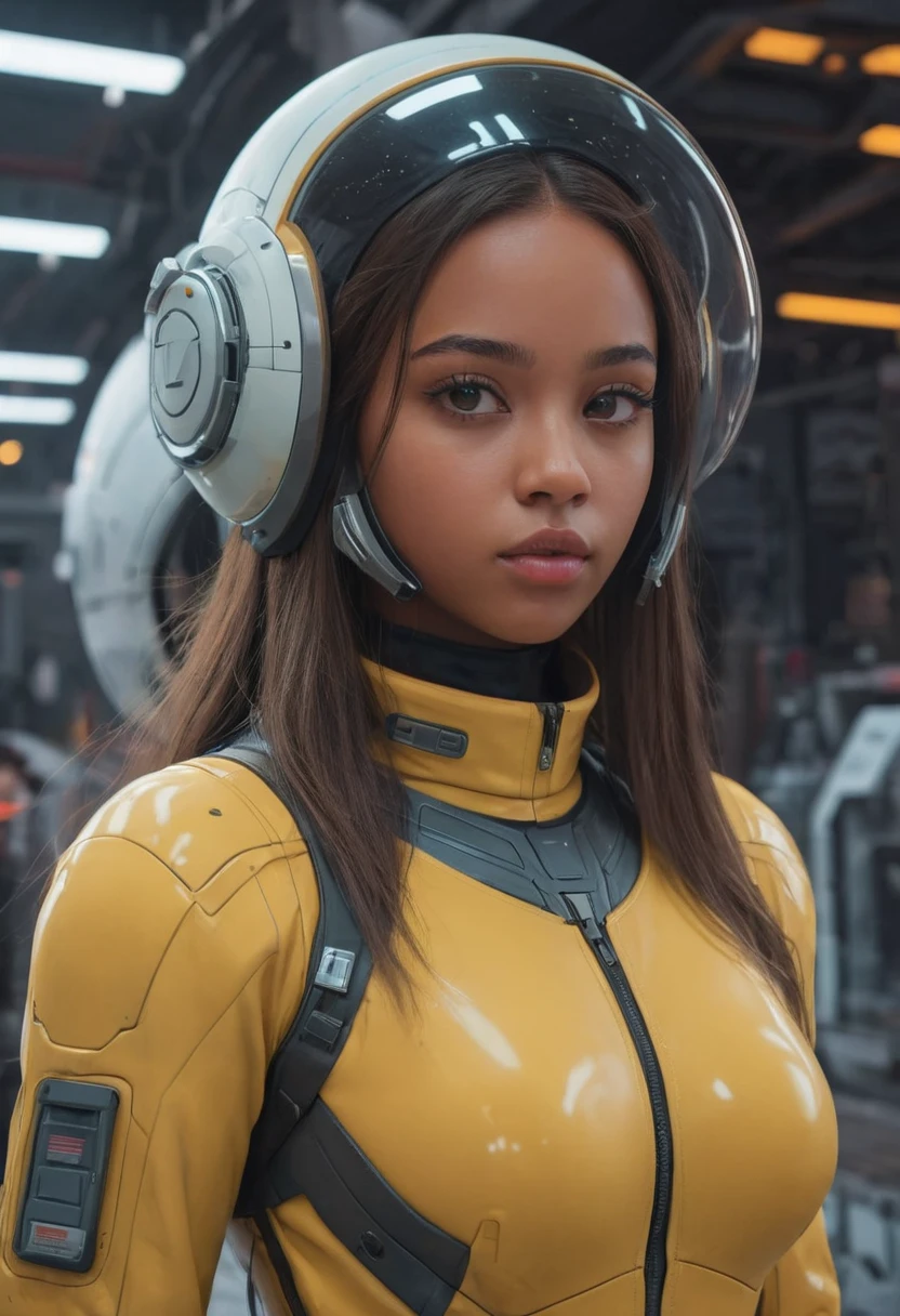 masterpiece,best quality,ultra detailed,highres,high-resolution,4k,4k portrait,8k,8k portrait,unity 8k wallpaper,extremely detailed CG,realistic,RAW photo,real person,portrait photography,photorealistic,shiny skin,detailed skin,
1girl,Bizarre animal,The girl is wearing space suit,((looking at viewer)),A spaceship is flying in the sky,Face the front,On the ground,Ground,any moon floating in the sky,(face),((front)),(A girl looking in front),18 -year -old British woman,smile,fun,((Alien and commemorative photo)),((Bizarre creatures and commemorative photos)),(Giant spacecraft),Above the knees,Spread earth,Stand on the hill,Alien standing next to a girl,A strange creature is attached to her,With a yellow mesh in the blue god,Box Braids,Green,