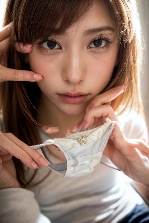 from front,wear mask,white bra, bra lift, looking away,lovelive!,anime nose,wear mask,angry,white bra, bra lift, natural hands, smalll breast,vein stands out on skin,perfect anatomy,michishio,angry, medical room,hospital,topless,skirt, naked breast,sit on chair, hands behind body, from front,(((masterpiece))), (((Portraiture))), Kujou Sara, Diffuse Light, Dynamic Shadows, Sharp focus, Genuineistic, detailed, High resolution, Absurd, White Background, very good, photoGenuineistic, Genuine, mascara, blush, Sleeveless, like々New Look, vein,naked breast,{{{small breast}}},{{{small nipples}}}