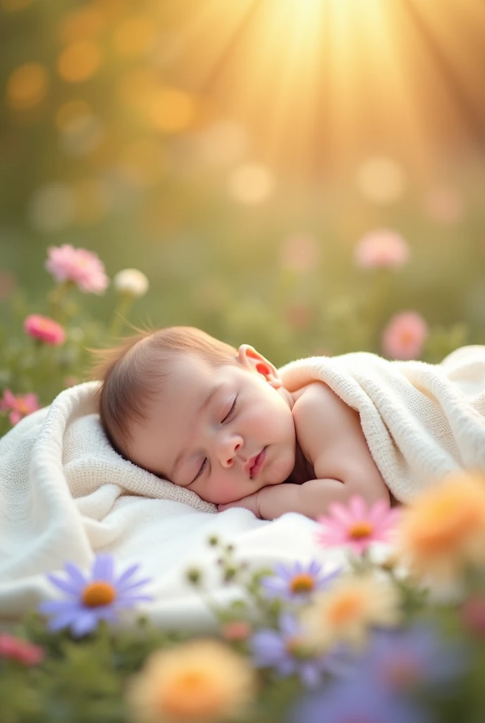 Generates a baby girl, that the baby is naked.
