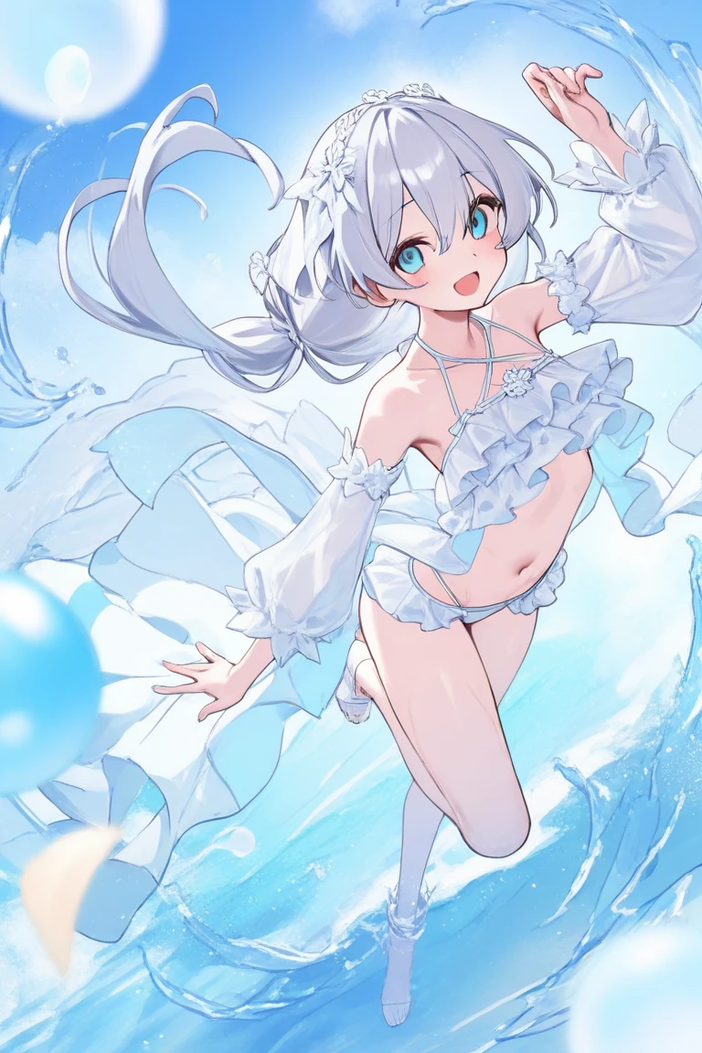 "(perfect masterpiece:1.2), (highest quality:1.2), stunning face, compensate, long and luxurious eyelashes, lip whole, irresistible charisma.",belly button,(((girl like boy))),(((very short hair))),abs,raised his arms,NSFW,(((muscle))),white leotard,Bunny girl,hair clip,wallpaper,white hair,small breasts,pixie cut,rabbit ears,Forehead,amount