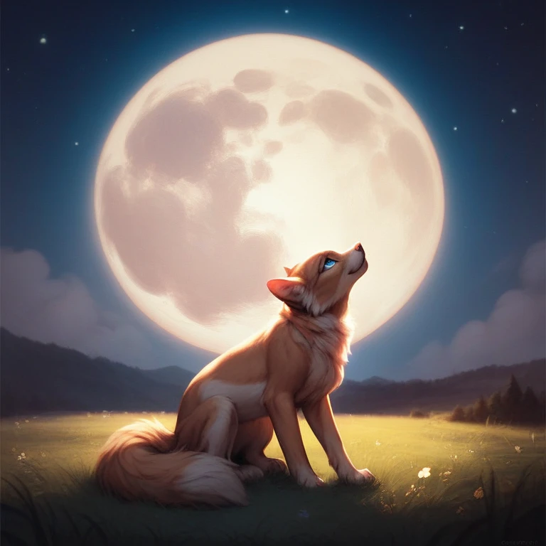 Hallucination, daydream , nightmare , bokeh , Wolves mating dance in a sea of golden wheat , sun set