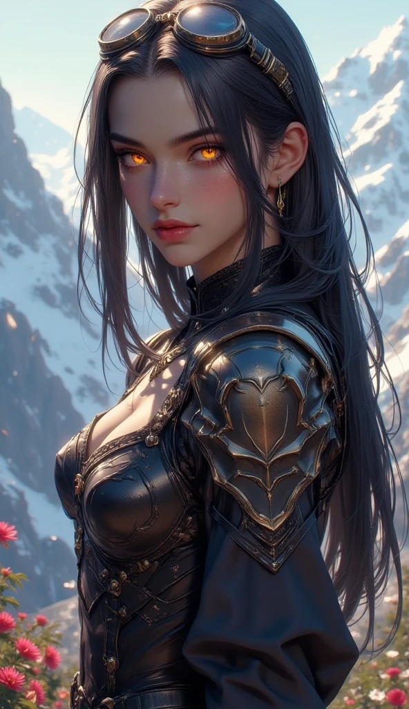 Esoteric arachnids lady, Spider Queen Elise, League of Legends, Esoteric arachnids, Combat Stance, ( body formed from metallic mauveine and metallic black liquid metallic paint twisting into a beautiful interpretation of the female figure), length, Sharp Fangs, nature, ((Complex metallic colors in the foreground)), (( Fluid Mechanics, The most beautiful smooth scale face makeup, Smirking expression)) - Dark blood, Onyxia、???? painting of a beautiful young witch, length purple hair, dark purple lips, evil, evil female, smile, Black Prom Dress, She is coming to you, close, Bright Blue Eyes, Surrounded by swirling pink smoke, Genuine, Attention to detail, Highest quality、A beastly demon wields a vicious blade, Blood Chain, Behemoth Bones, Snake-like tentacles, Cruel Teeth, Expressions of madness, Oppressive Dungeon. 8K Vision Reveals Fear, Ultra HD detail makes monsters stand out, Grotesque shadows dance, The creature whispers, Stifling atmosphere, Vision problems, Visible Madness. blade, A flash of evil intent shines, reflect (Light) Beyond the Darkness, Elucidate (Sharp details) and、Add a dizzying dimension to the impending chaos.