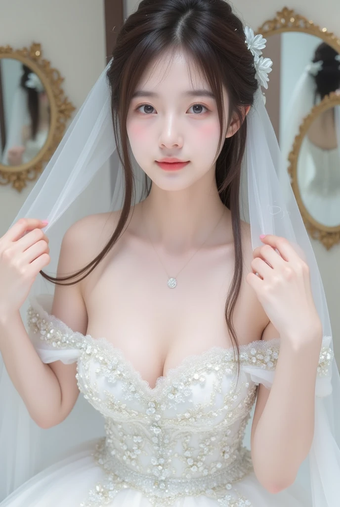 ((Best quality, 8k, Masterpiece :1.3)), Sharp focus :1.2, A pretty girl 24 years old with perfect figure :1.4, Slender abs :1.3, Raw photography、超A high resolution, full body, Ultra High Definition, (Photorealistic:1.4), Detailed Photo, Smiling, Sexy, Facing Camera, Close-up , (Photorealistic), (1girl), Beautiful Face, (Realistic Face),Beautiful Hairstyle, Realistic eyes, beautiful detail eyes, (realistic skin), beautiful skin, (sweater), absurd, attractive, ultra high resolution, ultra realistic, high definition, golden ratio,Good hands、10、high-reaster-piece、highest quality、head:1.3、((Hasselblad photo))、Fine Skin、crisp focus、(Light like a movie)、gentle lighting、Dynamic Ungle、[:(detailed face:1.2):0.2]、
Negative Pro,  Highly detailed face and skin texture, Detailed eyes, Double eyelid,huge breasts,masterpiece,super fine eyes,super fine hand, face zoom, perfect makeup,Dynamic Lighting,close your eyes