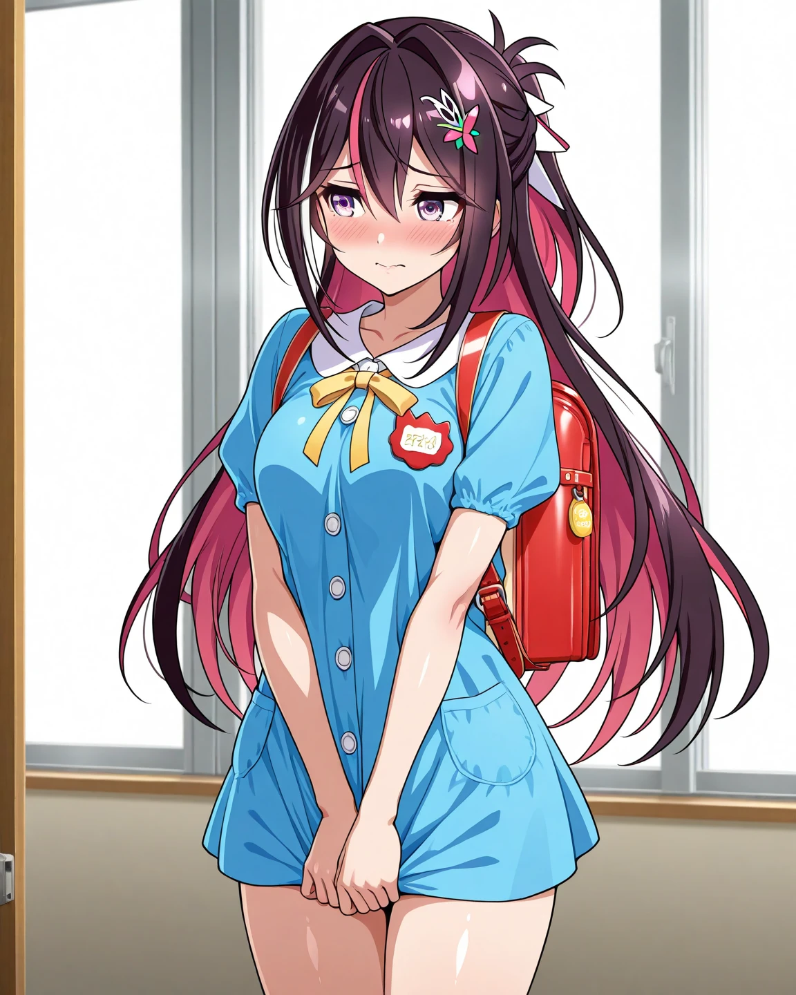 Yuki is a sweet teenage woman who has a sexy body and wears school clothes