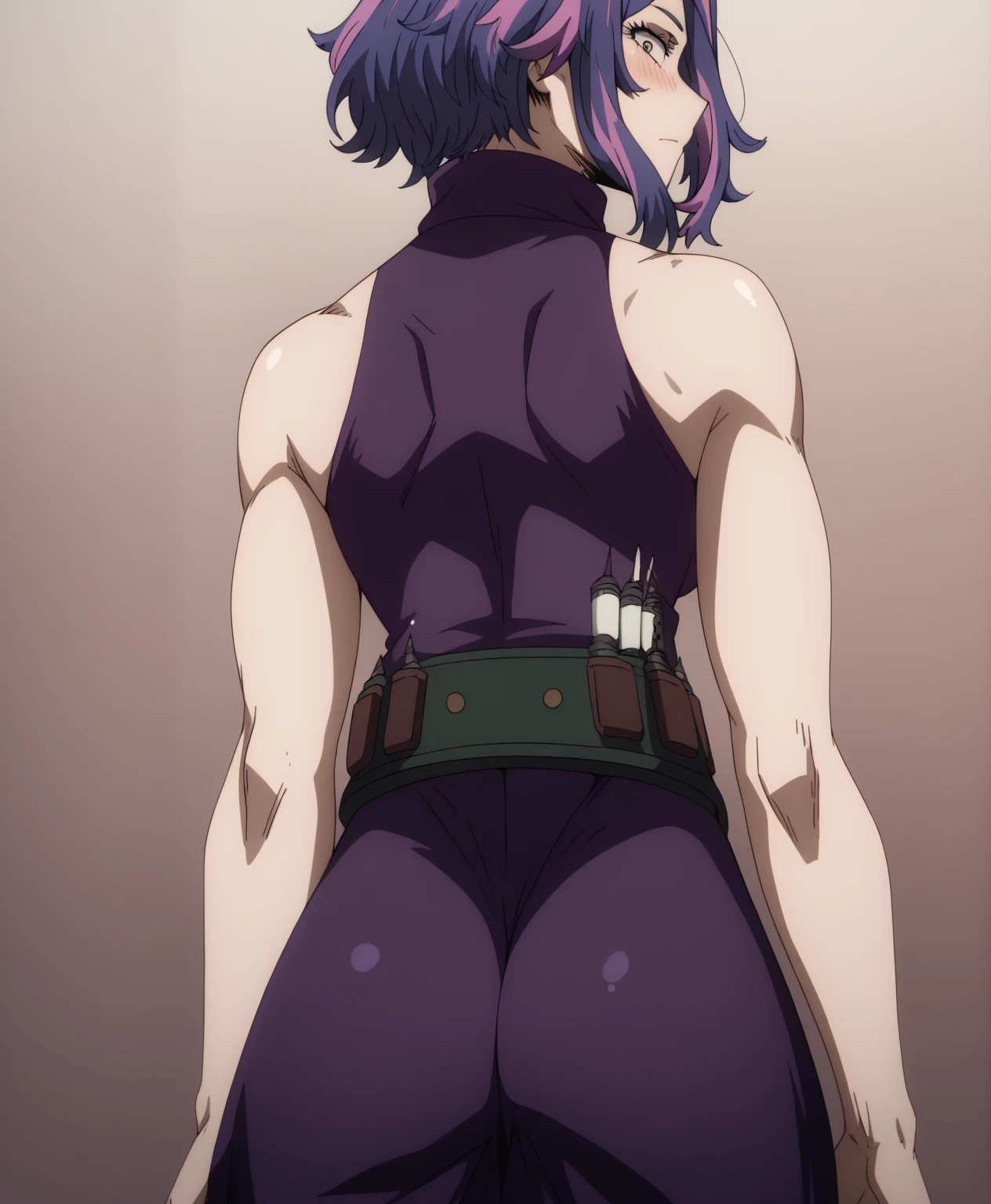 Jolyne, sexy pose showing the ass, back view, Best Quality