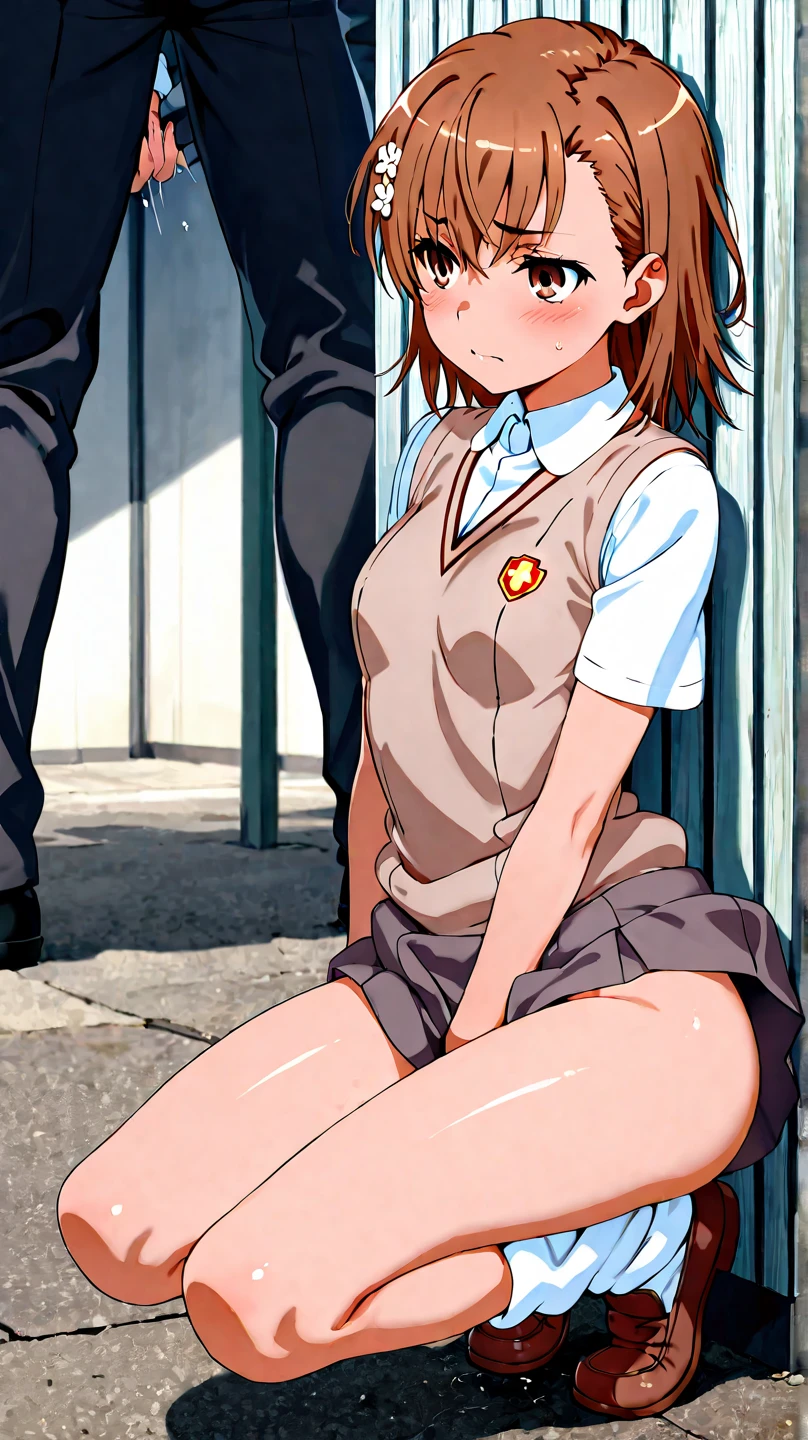 UHD, retina, ccurate, anatomically correct, super detail, high details, high quality, best quality, HD, 4K, {{{mkm1, short hair}}}, brown eyes , collarbone,( medium breasts ,topless ,pussy ),heart shaped pupils, open mouth ,love juice, pussy juice stain,vagina ,nipple , squatting,public, (photographers:1.0), 1girl, street, depth of field, foreground,, masterpiece, best quality, highly detailed, spread pussy ,{ open vagina} , (clitoris), medium breasts, pussy, indoors,