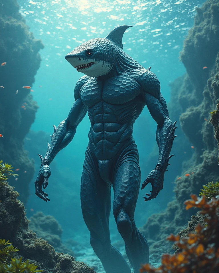 Man mix shark 
