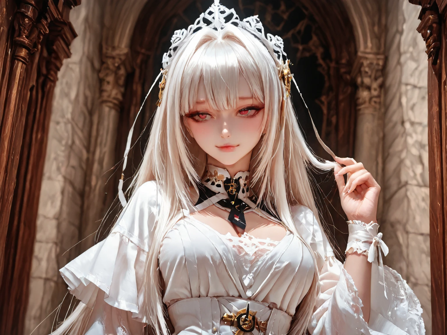 chess game,1girl(chess piece size girl:1.2),acting as the queen,standing on a chessboard,detailed large chessboard,focused and regal pose,surrounded by (chess pieces:1.1),
bedroom background,
BREAK
High quality,best quality,masterpiece,real,photoreal,
(from_above:1.1),(aerial:1.3),