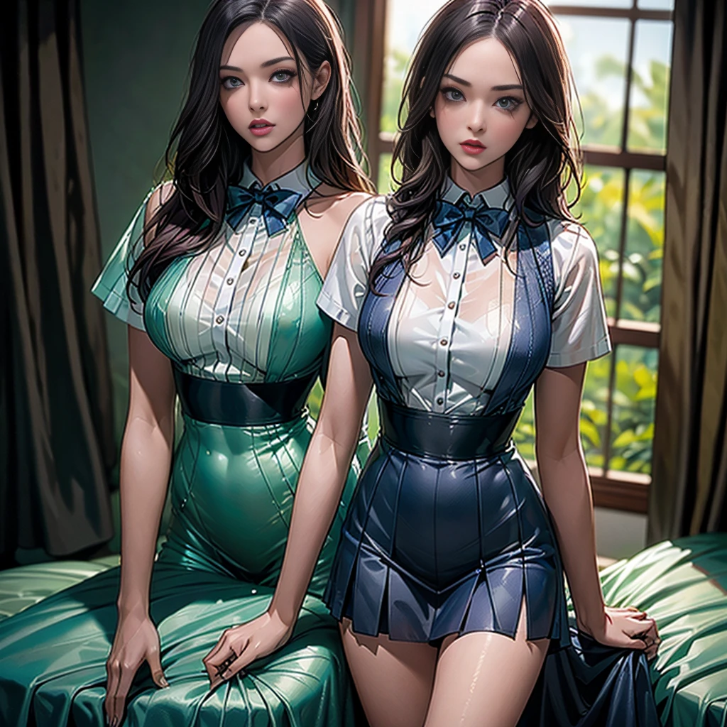Royal Sister,mid - length hair,Fleshy legs,Thigh thick,Slightly fat,Raised sexy,Bare-legged jade feet,with fair skin,Wear less clothing