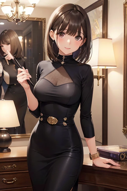 Illustration, anime style, (masterpiece, top quality, super detail, high resolution), perfect face, side lights, shiny skin, (bloom), (shine), lighting, ray tracing, 1girl, solo, short hair of black color, black moisturized eyes, summer short sleeves, hair bow, pink skirt, bow, pink bow, lips, upper body, curly hair, chest, parted lips, jewelry, depth_of_field, Very detailed background, very detailed background, masterpiece, super detail, great composition,dynamic angle,[bottle bottom],(wide shot), very delicate and beautiful,(best quality), (master work), depth of field, solo, extreme light and shadow, masterpiece, rich in detail, (fine features), (best quality), (masterpiece), (detail), (beautiful) detail, Beautiful Detail Eye,(Straight On), Upper Body,(Very Detail CG Unity 8k wallpaper),(Masterpiece), (Best Quality), (Super Detail)(Best Illustration)(Best Shadow),Perfect Lighting,Perfect Anatomy