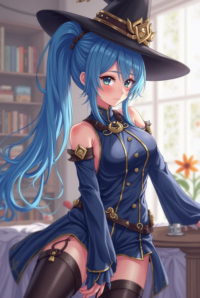 Il y a une femme assise sur une chaise avec un chapeau, flirty anime sorcière casting magie, Miss Fortune, belle sorcière, Miss Fortune league of legends, jolie sorcière, sorcière classique, a belle sorcière, Nami d&#39;une seule pièce, nami une pièce, portrait d&#39;une sorcière, belle sorcière cowboy, beau portrait de nami
