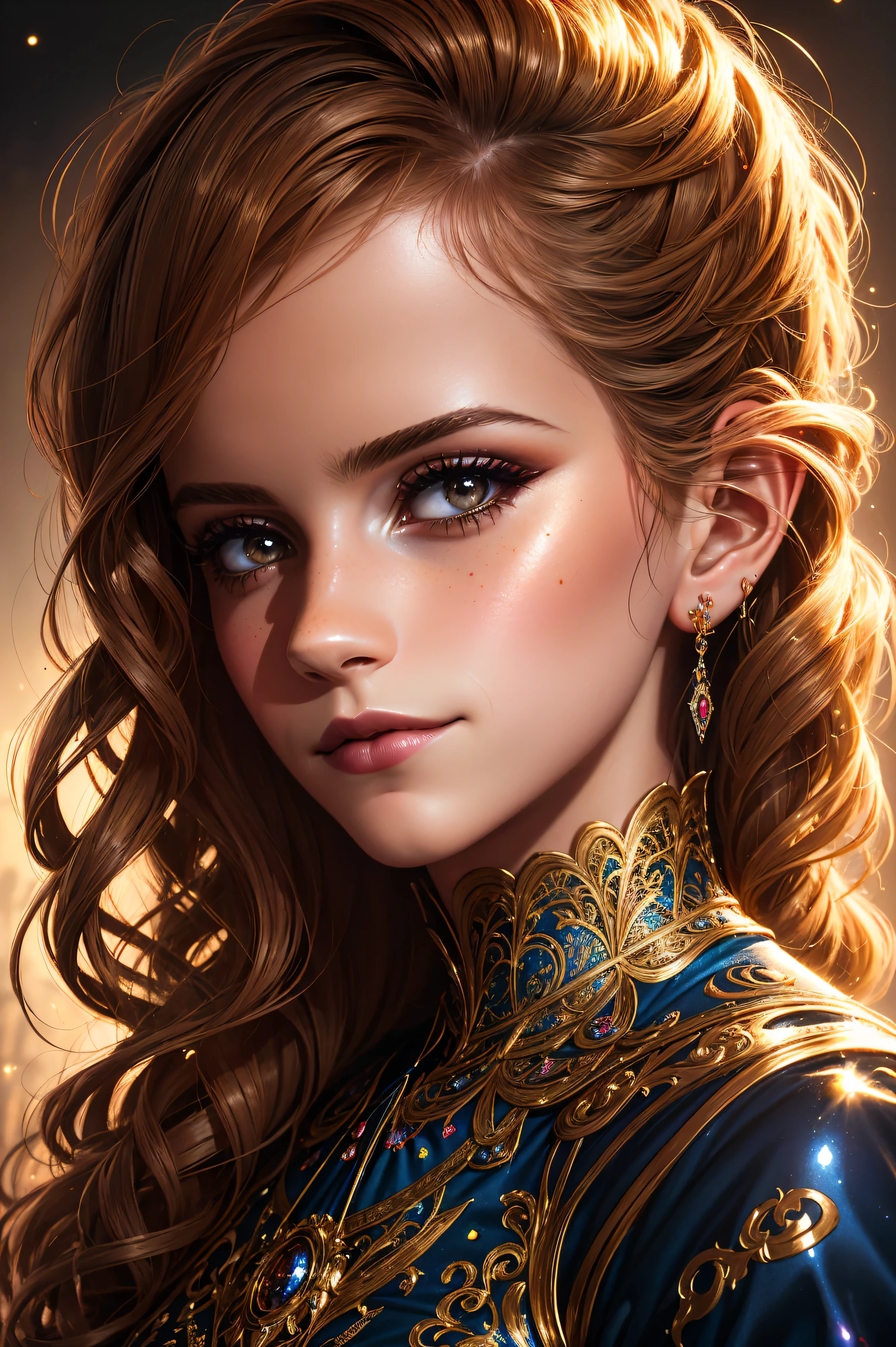 masterpiece, album art, (masterpiece:1.2), surrealism, old painting style, portrait shot, mini\(ttp\), contrast, otherworldly charm, golden light, (extremely detailed CG:1.2), moonlit fantastical forest, (low key), Studio Ghibli, house, (absurdres), Style-NebMagic, hyper detailed photo, complex stuff around, Bloodborne, freckles, very realistic, smirk, 1girl, low saturation, nose, (extremely detailed CG unity 8k wallpaper), {best quality}, intricate texture, (Alessandro Casagrande), (muted colours:1.2), 3D Digital Paintings, form-fitting,