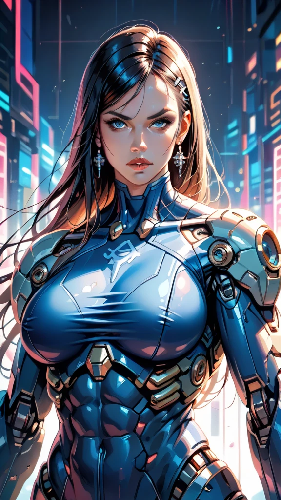 (((ultimate best quality))),(((solo:1.2))),(((1girl:1.2))),((((beautiful perfect woman)))),(((detailed perfect body, detailed perfect finger))),((((((ultimate movie poster)))))),(((bust up, close up))),((((detailed complicated machine)))),(((((genius mechanical))))),(((American comics))),(((extreme highlights))),(((Extremely colorful, primary colors))),cleavage, super beautiful lady,(((typography))),text