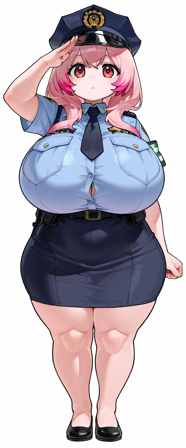 big lips, pink hair, pink eyes, cara japonesa Ahegao, improve, improve grin, two sides up, huge breasts, Wide hips, sexy, detailed, room, Hits, Ahegao, kawaii, police pants, police, GOOD,police costume, police shirt, choker, police pants, police shirt,navel piercing,ropa interior,huge breasts,use glasses