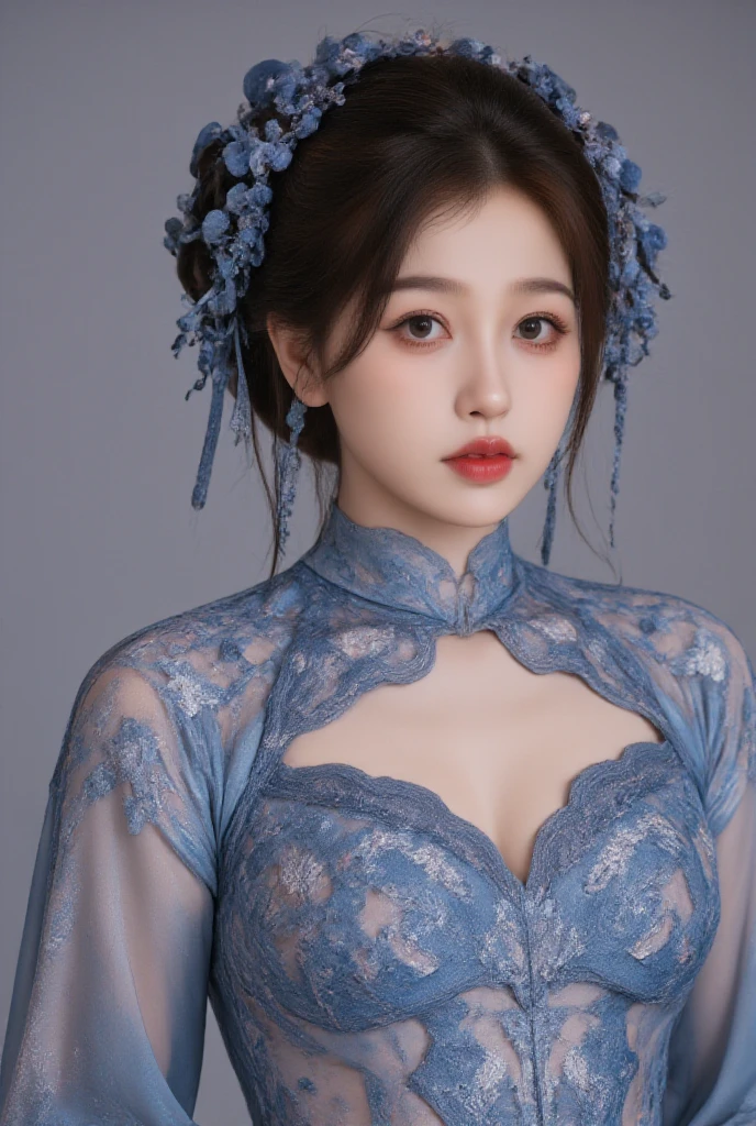 highest quality,Photo quality,Ultra-high resolution,Professional Lighting,21 years old,Beautiful face like an actress,China dress,valley