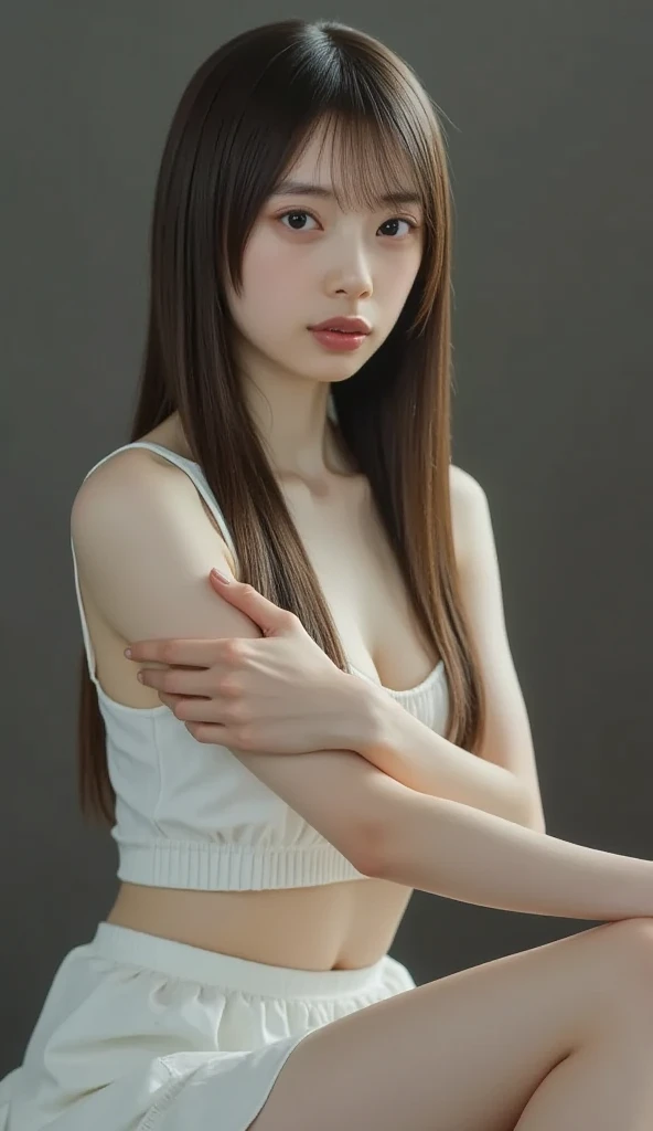 Japanese beautiful girl, (Completely naked), A photo book of very beautiful Nogizaka idols,
(RAW Photos, highest quality), (Realistic, Photorealistic), (masterpiece),
Very delicate and beautiful, Very detailed, 2k wallpaper, wonderful, finely, Very detailed CG Unity 8K 壁紙, Very detailed, High resolution, Soft Light,
Beautiful detailed girl, Very detailed目と顔, Beautiful and detailed nose, finelyて美しい目, Cinema Lighting, Completely naked、Full nudity、Very beautiful breasts、Beautiful cherry-colored areola、Erect nipples、Shaved、(Completely nakedでのアイドルコンサート:1.4), (The background is a stage:1.3),
Complete Anatomy, Slender body, small, smile