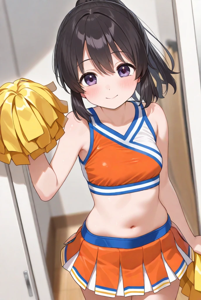 （（（ＳＦＷ、sound、Highest quality、First class work、Normal body、、Detailed face、Ultra-precision、Normal hand、通常のrefer to、５refer to、Highest）））、beautiful girl、Brown Hair、Bobcut、thin、thin足、Arles-Naja、Puyo Puyo、magician、Blue short-sleeved shirt、White tank top、Tank top over shirt、Blue mini skirt、Half shoulder pad、Half Breastplate、blush、Dungeons、Spread your legs、Torn clothing、Ripped tank top、Torn Shirt、Torn Skirt、I flipped up my skirt、Open clothes、smile、Spreading Energy、magic、With arms wide open、Heart Eyes