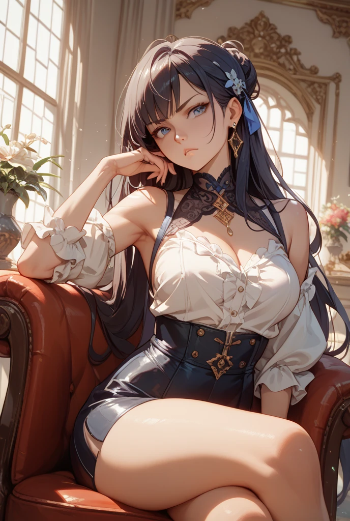 ((highest quality)),(ultra high resolution),(Super detailed),(detailed description),((best CG)),(best work of art),super precision art,great drawing art,(Art with precise details:1.5), (1 woman:1.5),colorful corset dress:1.6,beautiful and well-shaped face:1.5,natural makeup:1.5,detailed jewelry:1.4,thin waist:1.3,Beautiful leg lines:1.4,high heels:1.4,