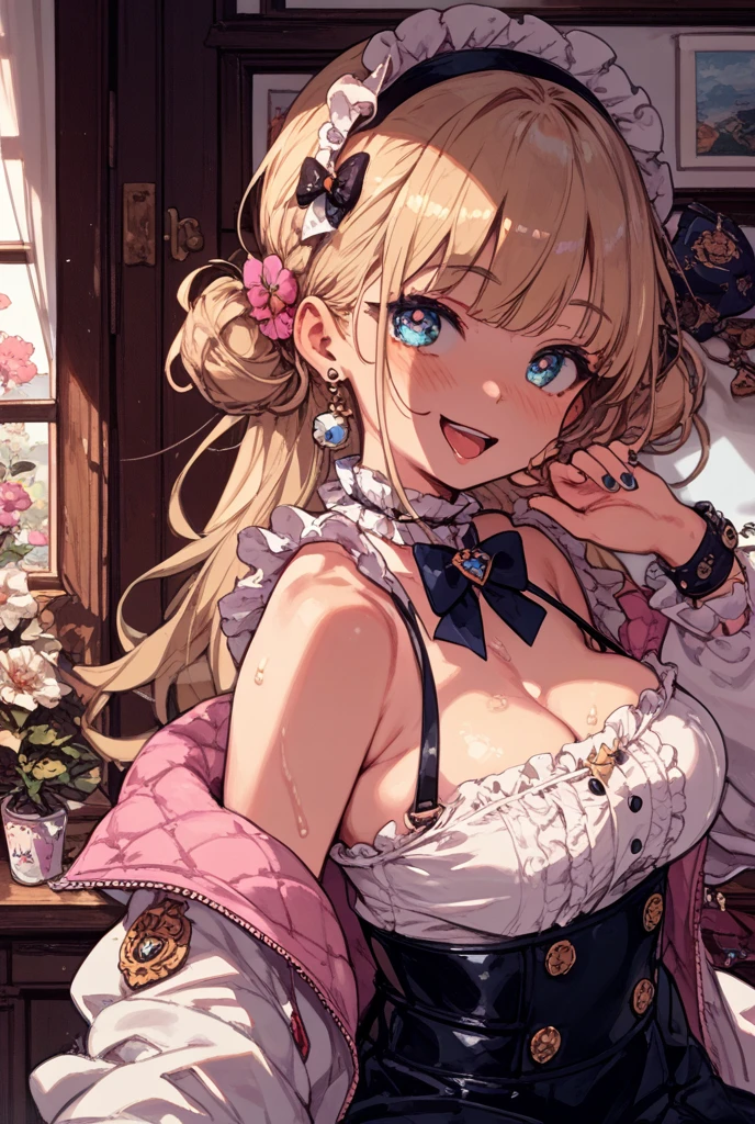 masterpiece, Highest quality, Illustration of the novel, High resolution, 18+ Adult content, Sensual, Intimate, Emotional, Passionate, romantic, sweet, Adorable, Innocent, Pure, Charmな, Charmな, Charm, mysterious, Charmな, Charmな, Immersive, Charmな, dream-like, Surreal, Imaginative, Whimsical, Artistic, Avant-garde, timeless, elegant, Sophisticated, chic, Sophisticated, personality, original, Charmな,(Cheetah Dress:1.3)、Female Band、live、((Upper Body:1.3))