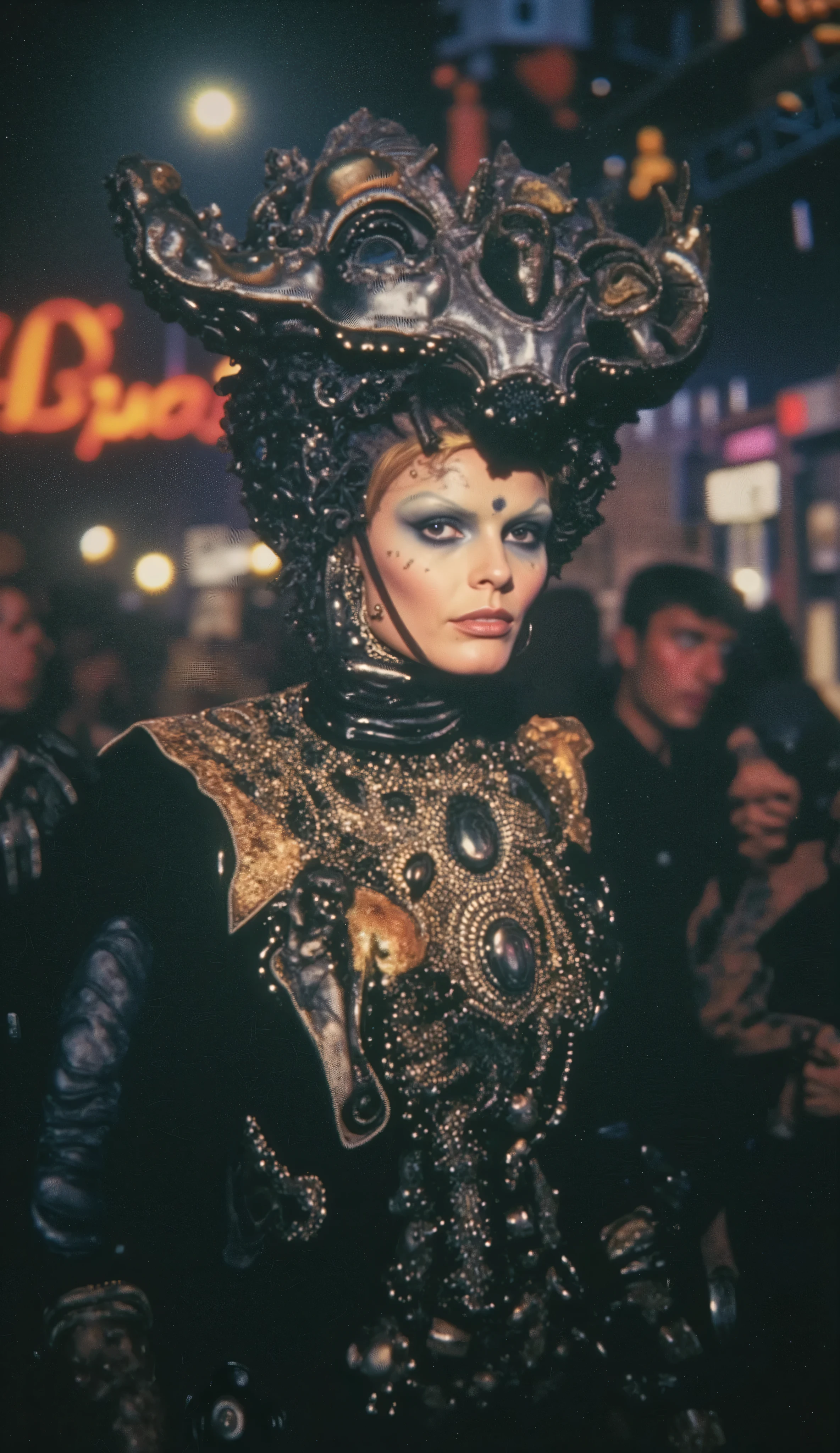 film(Year 2229)Punk directed by Luis Buñuel. Full color exótico. cinematic.