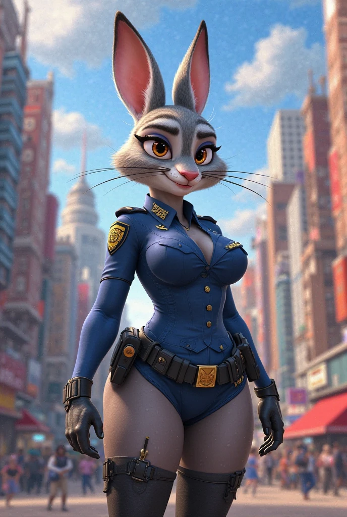 judy hopps_4-43996 [46], blue latex police uniform, nsfw, large breasts, photorealistic, extreme detail, masterpiece, realistic, real world, (realistic fur, detailed fur texture:1.2), Taran Fiddler_1-538 [46]