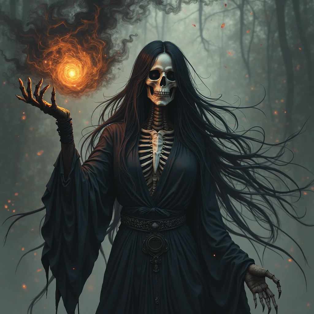 dark creepy cover art of an orphanage sitting on a hill that's on fire, hell is coming up from underneath it with only giant bone like hands, horror, night, fall weather, with a small town ground level, kids