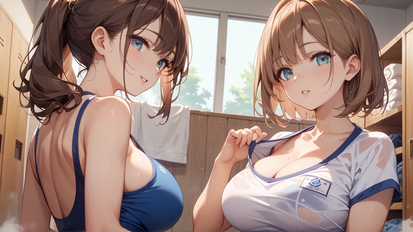 make a brown haired girl with blue eyes in the one piece manga art style