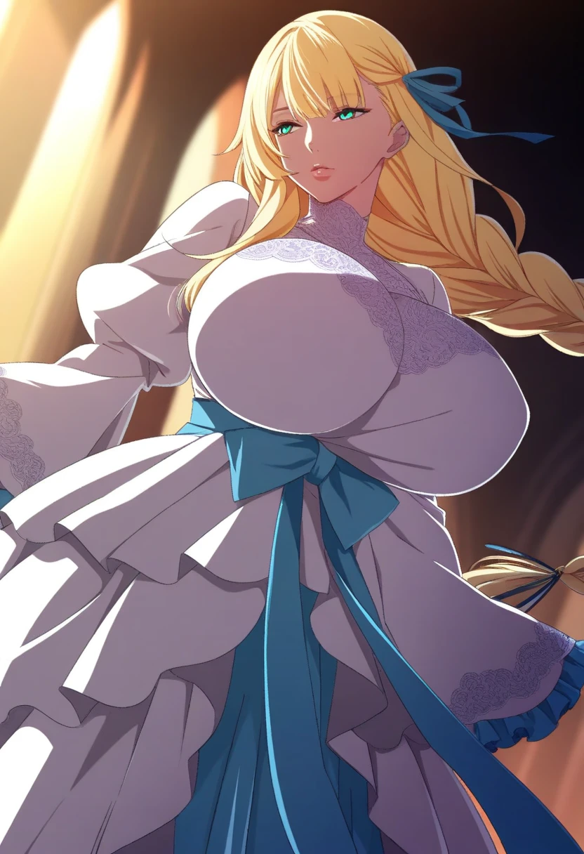 ((anime art style)),(masterpiece),(highest quality), (Super detailed),((very delicate and beautiful)),1 girl,((whole body portrait)),Standing in the colonial city of Santo Domingo,((alone)),digital art,(((1 princess in Gorgeous Princess Rococo Ball Gown with Voluminous Full Length Hoop Skirt))),crinoline,long train,(((Super large realistic breasts filled with super large amount of soft fat、huge boobs,very big ,long tits,skin dents))),((Beautiful embroidery and jewelry)),voluminous frills,See-through,(Gorgeous embroidery and beautiful lace),((large amount of straight hair,very voluminous hair,very long straight hair)),((detailed face and eyes)),Clear pupils,very gorgeous hair ornament,(A gorgeous tiara decorated with sparkling jewels),(Gorgeous gemstone jewelry with sparkly),Long veil,(beautiful background),whole body,((Gorgeous Princess Rococo Ball Gown with Voluminous Full Length Hoop Skirt))
information