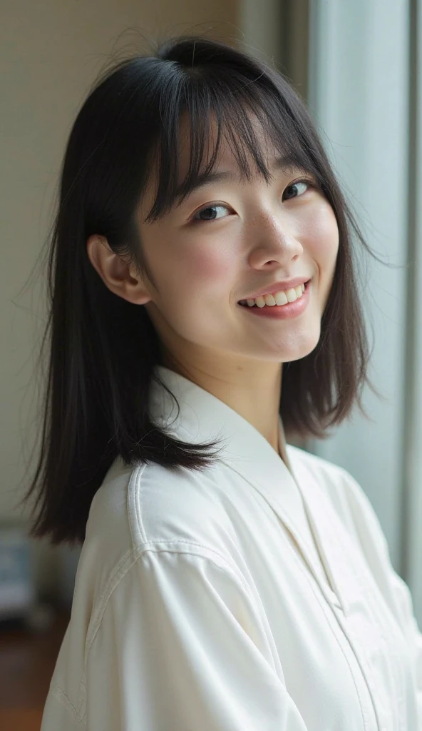 ((from below:1.5)), ((whole body:1.5)), (ultra detailed), (masterpiece), (best quality), Highest quality, Realistic, Surreal, Highest quality, Extremely detailed CG, Very delicate and beautiful, 16K wallpaper, High resolution, 1 Girl, 38歳の日本people女性, (small eyes:1.5), ((Two very small moles on my right cheek:1.5)), (Skin dents), Medium Chest, (cinematic lighting), (The city of Ginza at night), people々, (bob cut:1.5), (graduated haircut:1.5), (blunt bangs:1.5), ((White blouse:1.5)), (I wore it:0.8), Nice, bloom, Floating Hair, (Dynamic pose:0.6), BREAK ((in the night:1.5)), Beautiful moonlit night sky, bench, Sitting, Spread your legs, (Shy Smile:1.2), Thin lips, slim, (Highly detailed face), (Highly detailed facial expressions), (Face the front completely:1.5), ((Looking into the camera:1.5)), Slender body, Large file size,