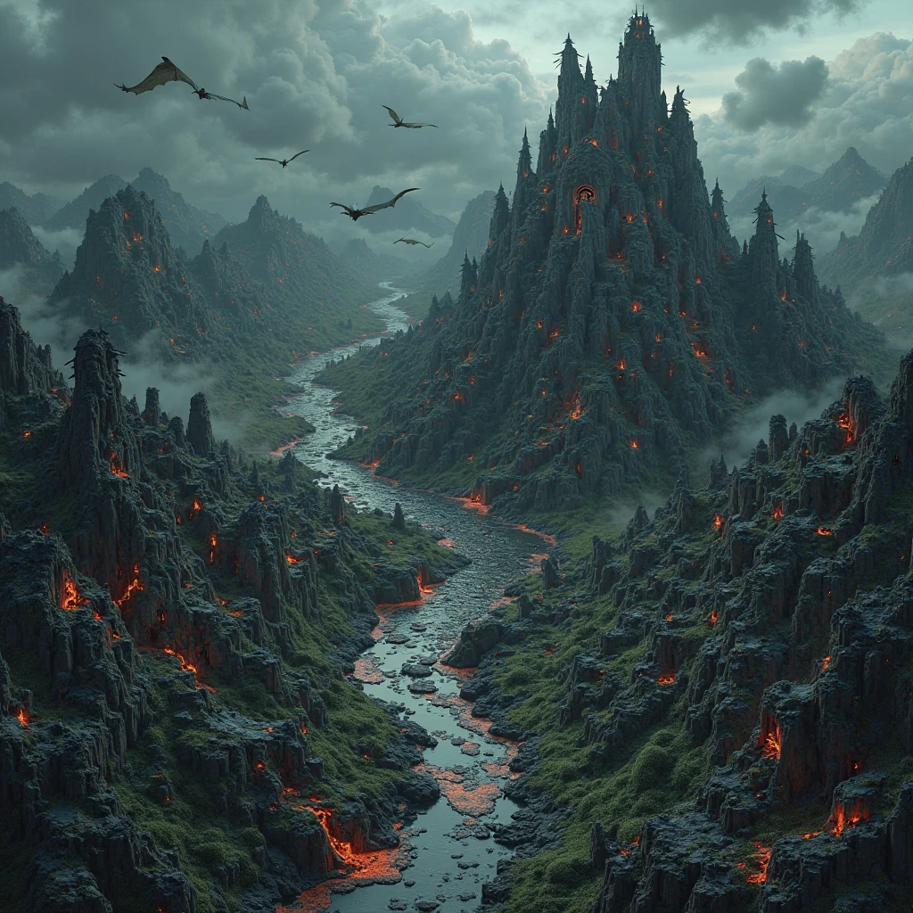 A red fire burns in the picture, rising white smoke
