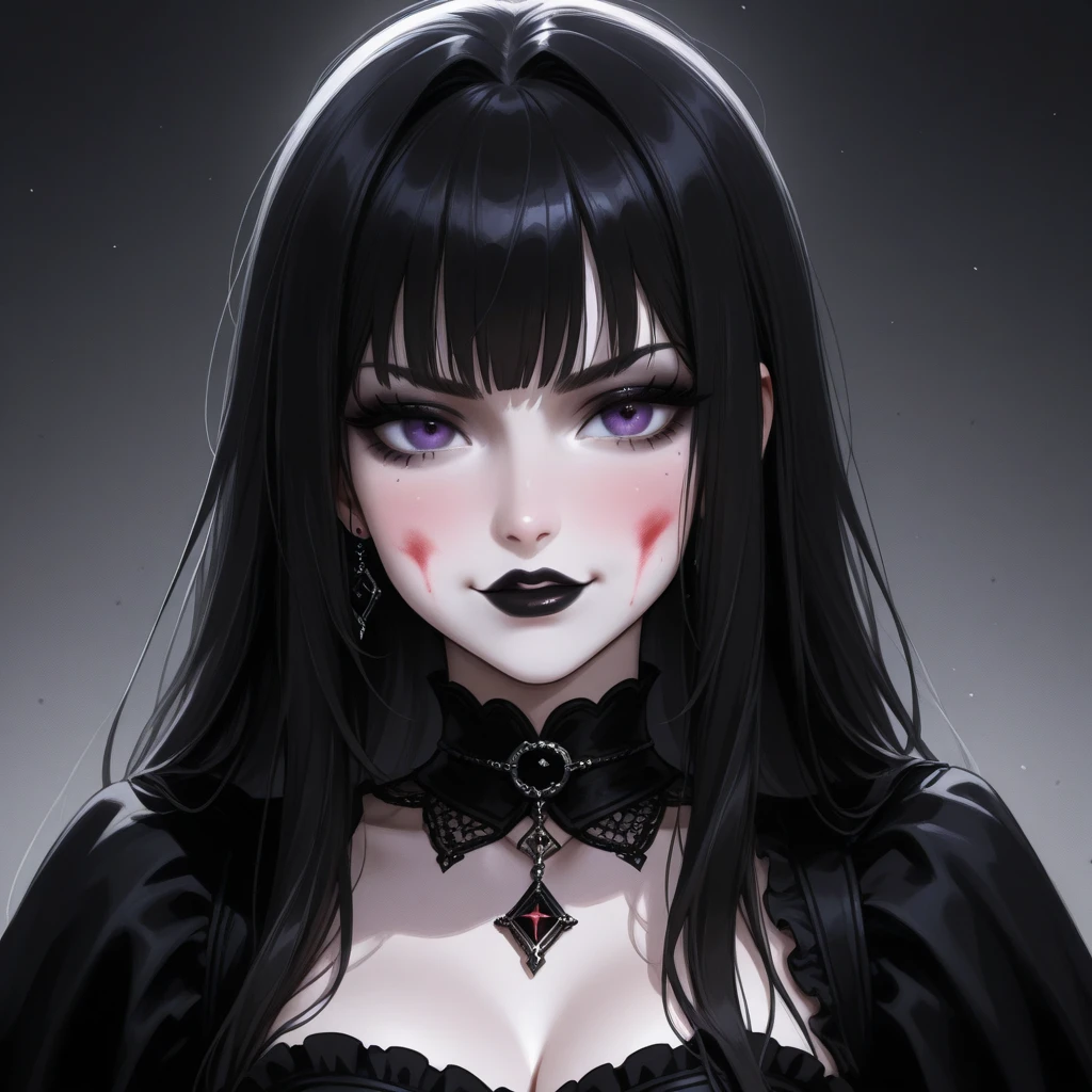 1girl, Goth girl,
Goth girl 1girl, black lips
