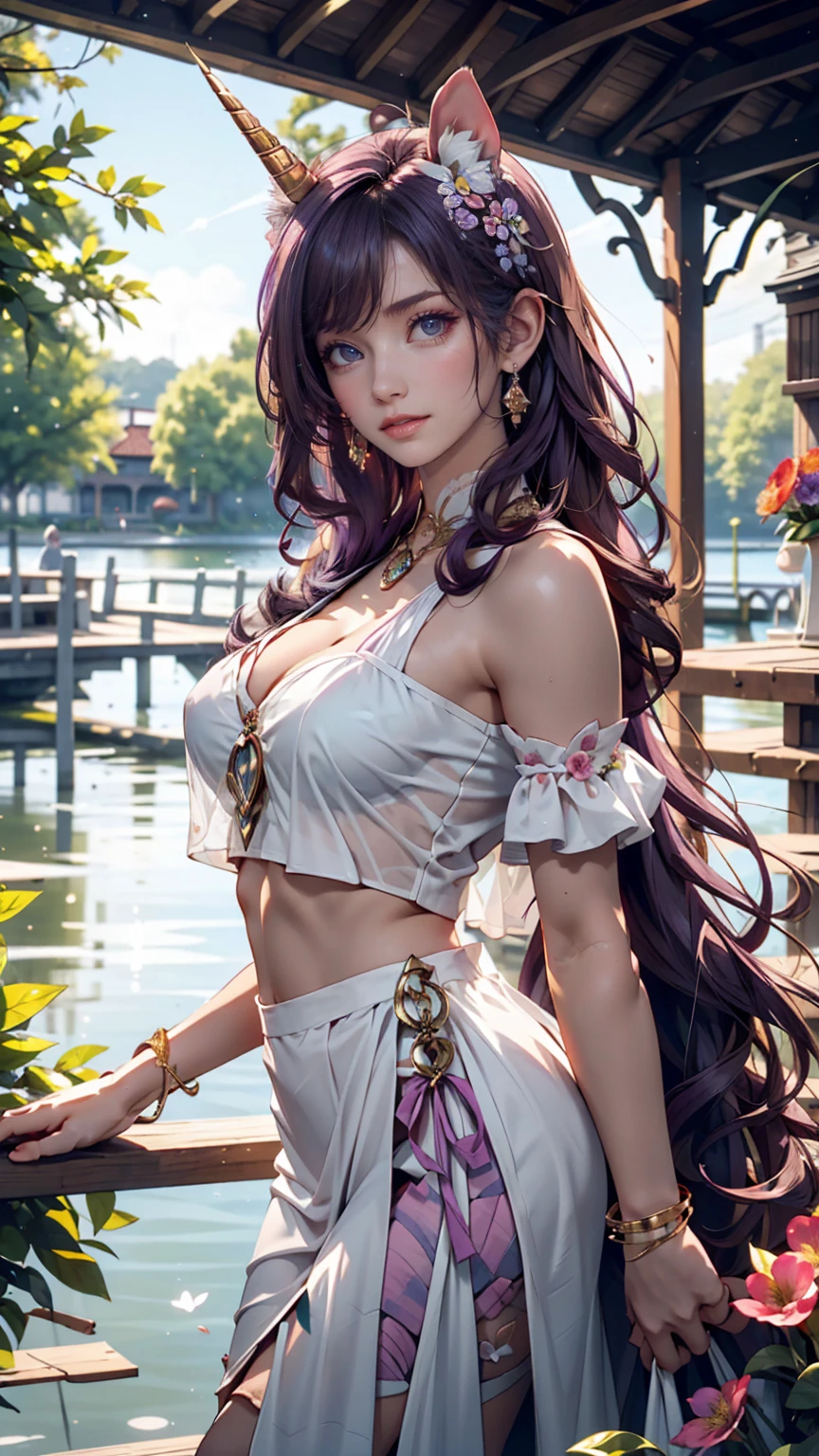 Aerith, Final Fantasy 7, beautiful girl college student, masterpiece, light makeup, red lips, black hair, messy long hair, street background, beautiful, elegant. super fine details, master works, authentic texture, cinematic lighting realism, perfect job, 16K, hd, exquisite features,blue eyes、Beautiful Face、cute smile、beautiful hair、glamorous, small round breasts、erect nipples、shiny skin、white skin, glowing skin, bright big eyes, smooth skin, super sexy  tank top, thin tank top , white thong panties , 