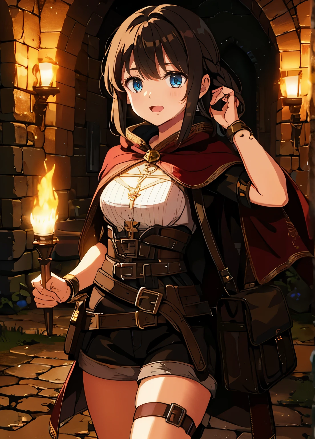 best quality, high resolution, distinct image, solo, gothic fantasy, dungeon, Campfire, Fantasy, Mystical, Roasting Marshmallows, Telling Stories, Bonding, light particle, sad face, miserable face, gloomy face, alchemist
<lora:pokimaneLora_v1O:0.4>
