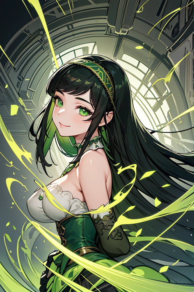 hitomi tanaka, Green Lantern sitting on a research platform floating in the middle of the asteroid belt. she studies with a notebook, surrounded by several asteroids glowing with a fiery aura. Dramatic lighting from distant stars and planets illuminates the scene, casting deep shadows on the costume. The young woman looks confident and determined, looking at the vast and mysterious universe with wonder and respect, facial hair, cowboy shot,