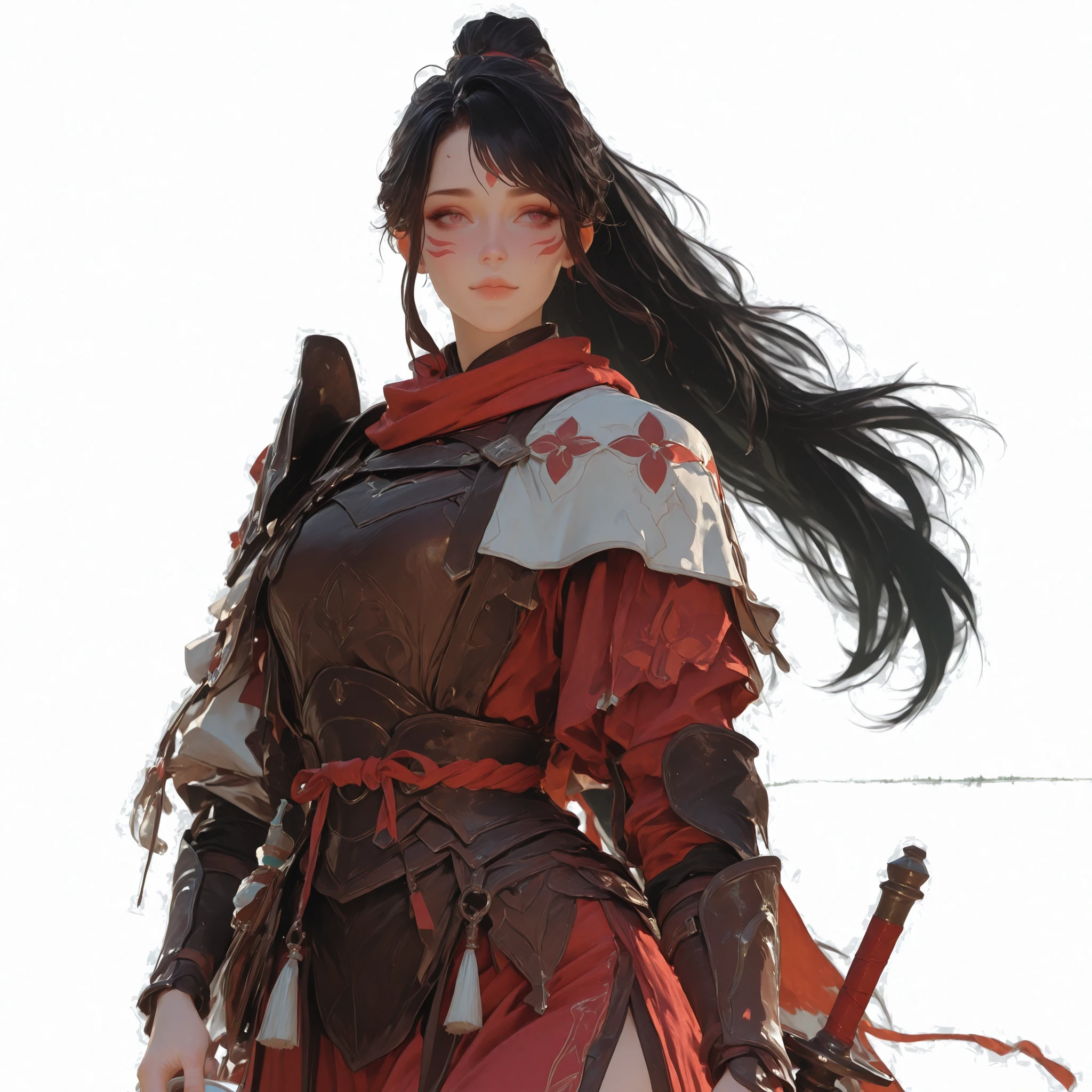 Front view of a woman,Extra large cup, are perfectly detailed,has exquisite facial features, Clothes are exquisite ,forest background, Game Character Design ,3D Rendering