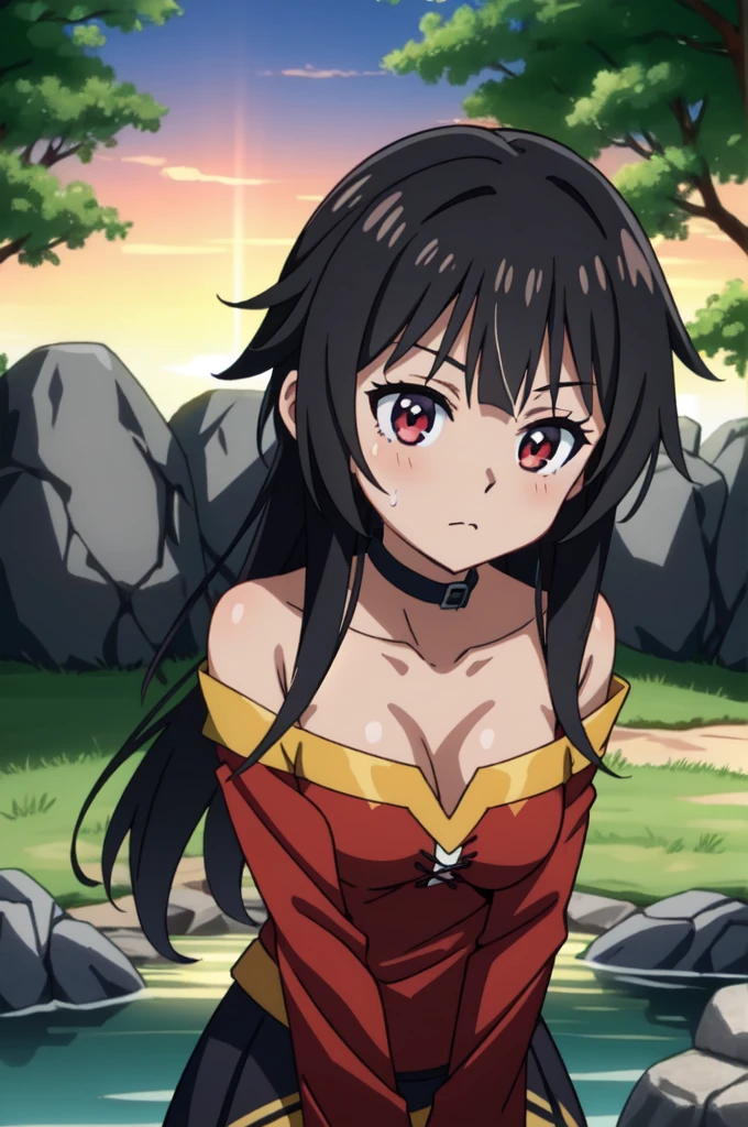 mature woman, tomboy, hot face, mature face, berserk smile, excited expression, excited face, (berserk eyes), hazel eyes, (long hair, messy hair, dark brunette hair), (tall, fit body, strong body, mature body), large breast, loincloth, barbaric clothing, bedroom, showing off body, revealing pose, fondling breast, lion mantle