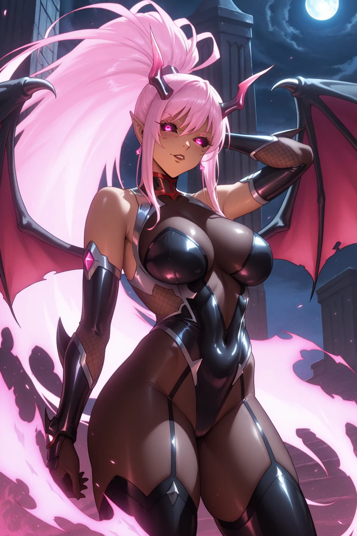 Anime, 4k, couple, 2person, pink long hair, bangs, pink eyes, huge breast, seductive, lingerie, sexy, boy and girl, pink hair boy with abs, daddy, nsfw, having sex, man and woman, 1 man, 1woman, body only man, two man, threesome, Pink hair, pink eyes, huge breasts,side bangs, detailed body, long hair, high definition, best quality, mature, 1person, anime, succubus, devil, devil horns, goddes outfits, little braids, devil tails, bat wings, ahegao, tongue, lick, blushing, night