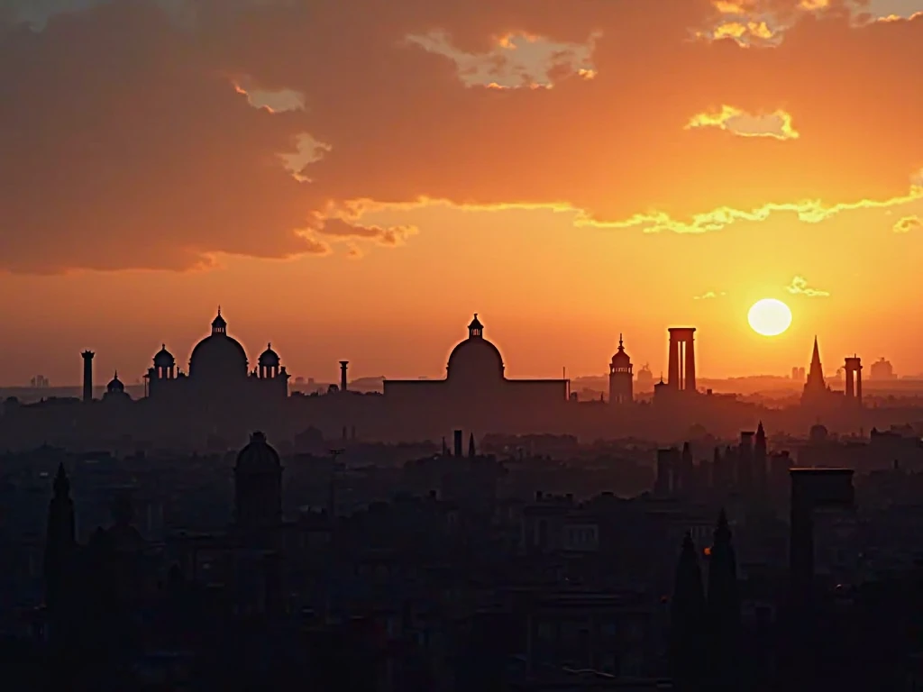 Make a palace on top of a mountain that is designed off of the pantheon in Athen Greece with a sun setting with a heavenly skyline\