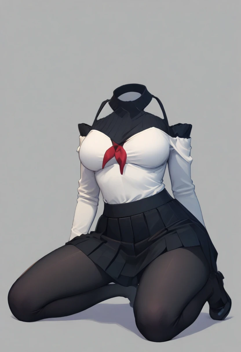 score_9, score_8_up, score_7_up, (best quality, masterpiece).official style, game cg, kaguya luna, very aesthetic, intricate, overall detail, 1 girl, upper cleavage, sash,large breast, black miniskirt, thighhighs, standing, light smile, simple background, facing the front, straight-on, cowboy shot, breast focus, intricate, hyper-detailed, 100-layer, ultra-high resolution, hi-vision anime,