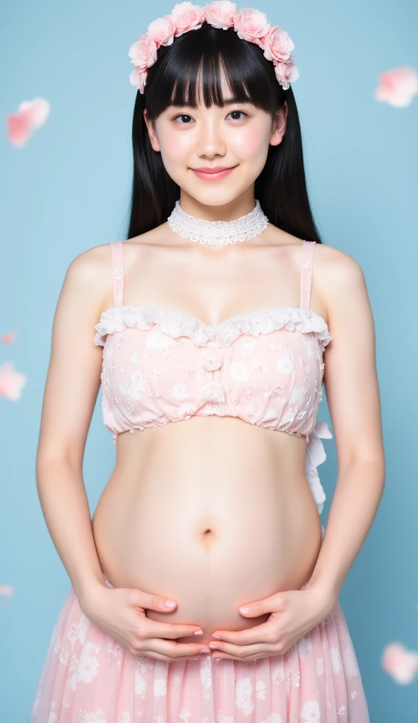 foco nítido:1.2、Beautiful woman with perfect body shape:1.4、Fat abs:1.2、((Salmon pink hair、hugetits:1.4))、、in a house、Bedside、Highly detailed facial and skin texture、Detailed eye、二重まぶた、(((infp young woman)))、cute little、((Big buttocks))、in 8K、See-through panty bra、Earring、Looking at the camera、Collars and leashes、Long wavy hair、With smiling eyes、Hair Accessories、Wide buttock、large udder cleavage、16 years old women、gals、fully body photo、Nipple are visible、Super Hi-Leg、Pregnant Woman、Obese body、cute little、、High leg cut panties、