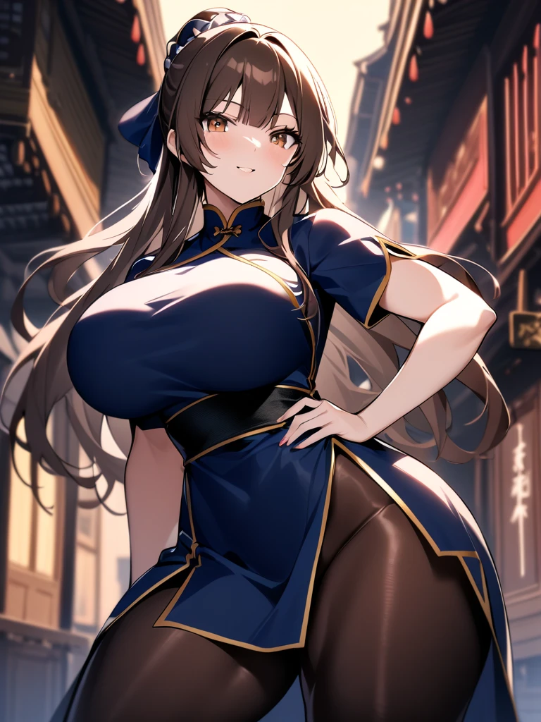 character girl 1,smile,sexy pose,perfect body,green eyes,sparkling eyes,leaning forward,Breast flick,cleavage slit,transparent clothes,big breasts,big breasts,low length,He is short,heart background,thin waist,redhead,bun hair,long tongue,white cheongsam,open your mouth,stick out tongue,small clothes