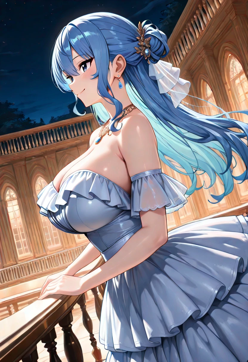 ((32k)), ((best quality)), ((ultra high res)), ((HDR)), ((UHD)), ((extremely detailed CG)), ((unity 32k wallpaper)), (((beautiful girl))), (((beautiful face))), (((white bikini))), ((((Wedding dress)))), light blue hair, purple eyes, ((cowboy shot)), ((((lots of floating bubbles)))), ((((colorful floating bubbles)))), (close up), (night), (((large breasts))), (open mouth), ((body floating)), (peer in from below), (smile),